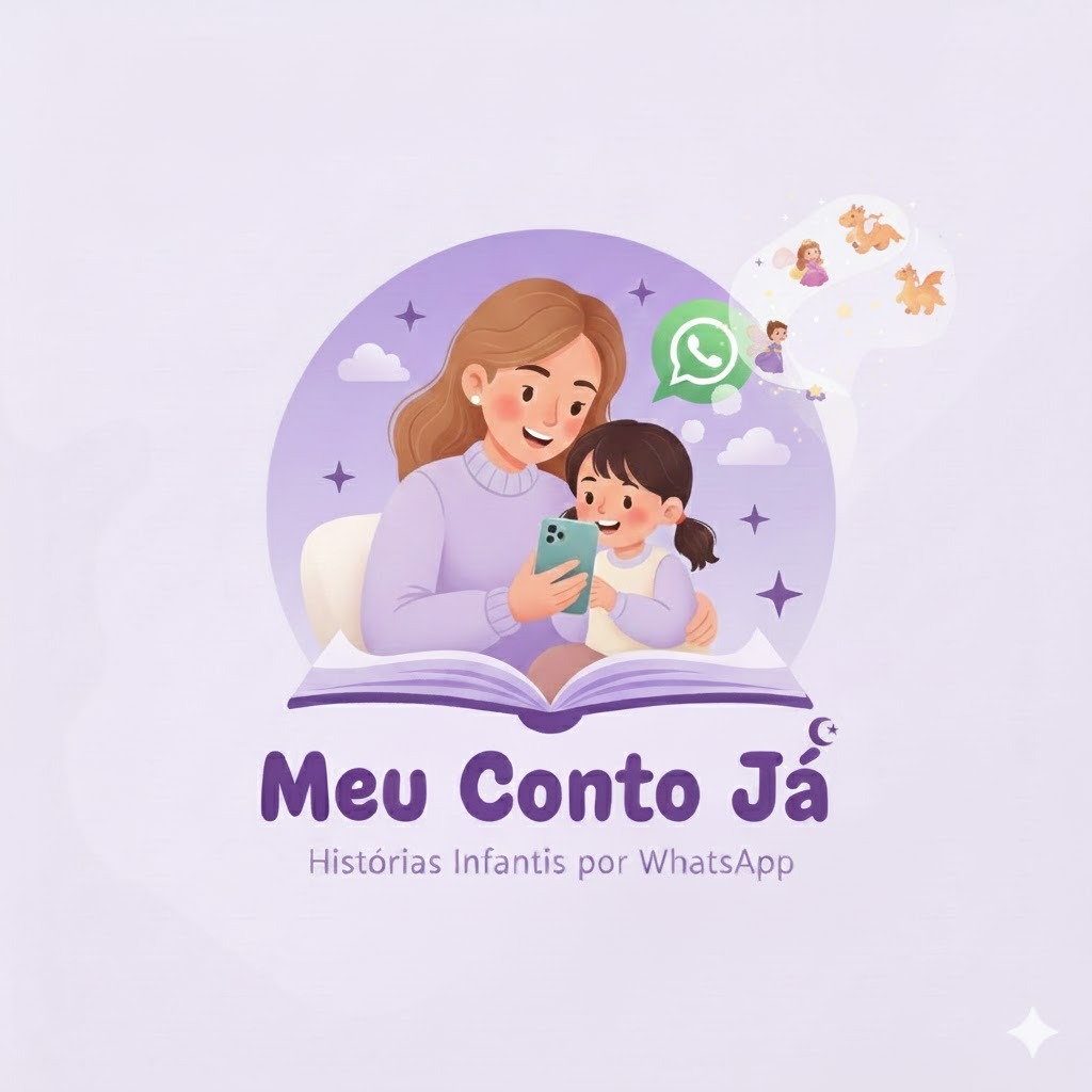 Exemplo de conversa no WhatsApp mostrando a criação de histórias